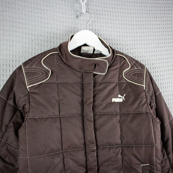 Vintage Puma Racing Jacket bomber Womens Medium Y2K - Picture 3 of 8